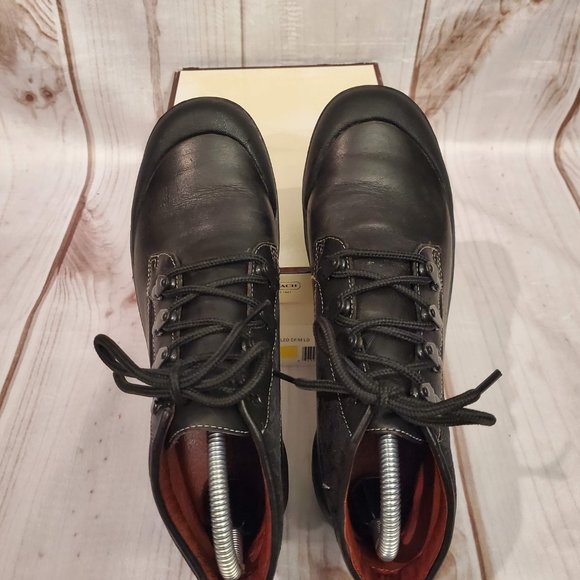 Coach Dyanne Leather Ankle Boot, 7.5, Black - Picture 1 of 9